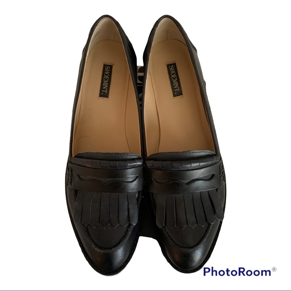 Shoemint black flats-Caroline Black Mult